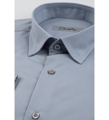 POLIGIANNI-DOMINO Υποκάμισο Plus Size 22502Β-15 ΓΚΡΙ ΜΕΣΑΙΟ