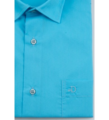POLIGIANNI-DOMINO Υποκάμισο Plus Size 22502Β-31 ΤΥΡΚΟΥΑΖ