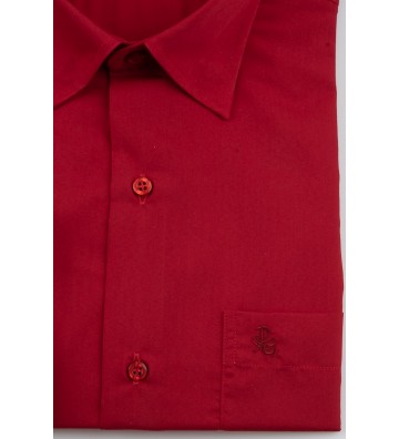 POLIGIANNI-DOMINO Υποκάμισο Plus Size 22502Β-32 ΚΟΚΚΙΝΟ
