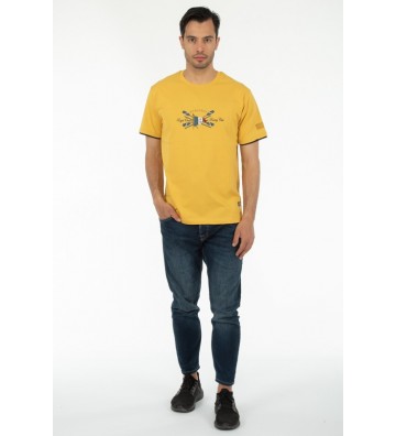 EVERBEST T-Shirt Λαιμόκοψη Με Στάμπα 222816Α ΚΙΤΡΙΝΟ