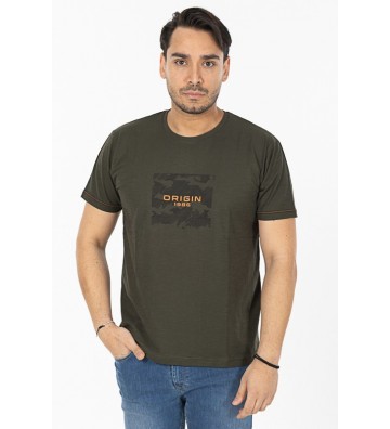 ORIGIN T-Shirt Λαιμόκοψη Με...